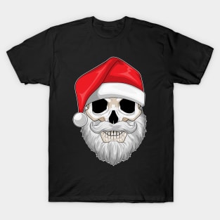 Santa Claus Skull Christmas T-Shirt